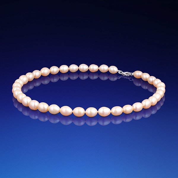 Perlový náhrdelník Martha ružový