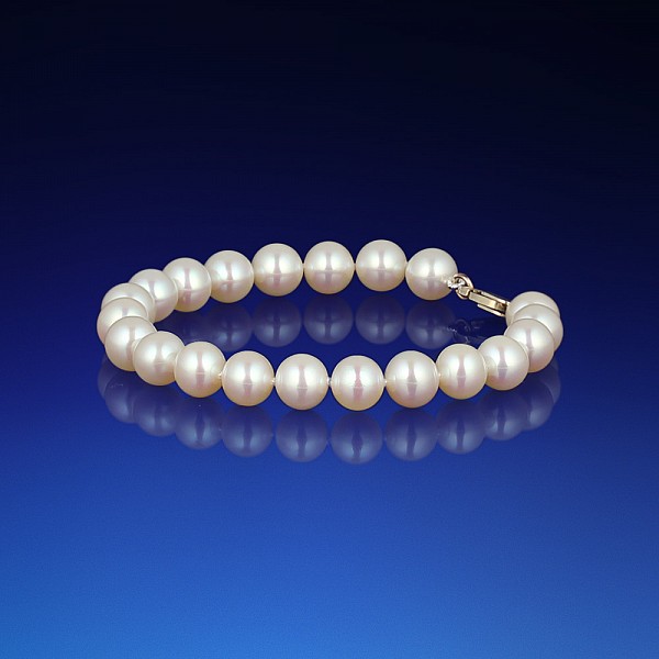 Jednoradový perlový náramok AAA-7