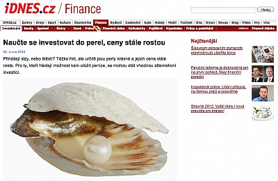 idnes.cz - Investícia do perál