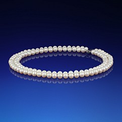 Dvojradový perlový náhrdelník AA-7