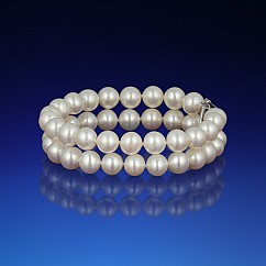 Dvojradový perlový náramok AA-7