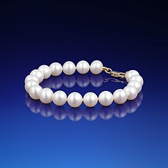Jednoradový perlový náramok AAA-8