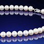 Klasický biely perlový náhrdelník AA-7